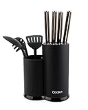 Cookit Messerblock Ohne Messer, Universal runder Messerblockhalter unbestückt...