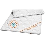 sleepling Ultra leichte Sommerdecke 135 x 200 cm, Sommer Bettdecke leicht, dünne...