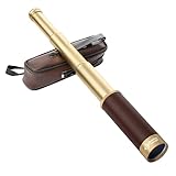 Laupha Retro Pirat Teleskop Monokular 25x30 Zoomable Vintage Kapitän Jack Spyglass BAK-4...
