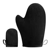 JSKWIKE 2 Pcs Selbstbräuner-Handschuh mit Applikator Sonnenloser Bräunungshandschuh mit...