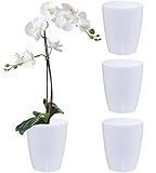 Santino 4er-Set Orchideentopf D 15cm Selbstbewässernder Topf mit Dochtsystem und...