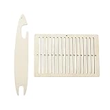 Eolaks 2 Pcs Webstuhl-Werkzeug aus Holz | Webset aus Pappelholz - Weave Loom Tool...