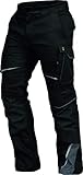 Leib Wächter Herren Flex-line Arbeitshose, Schwarz/Grau, 50 EU