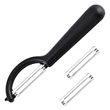P-Schäler Tupper Set,Sparschäler Linkshänder mit 2 Ersatzklingen,Kartoffelschäler für...