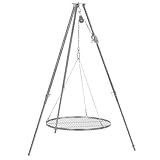 BBQ-Toro Dreibein Grill mit Ø 70 cm Grillrost | 110-175 cm | Dreibein für Schwenkgrill |...