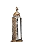 Serene Spaces Living Antike Marokkanische Laterne, aufwendige Details, Bazaar-Look, Maße:...