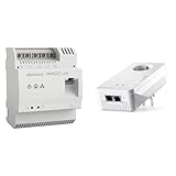 devolo 8550 Powerline Adapter Magic 2 LAN DINrail Hutschienen Adapter -bis 2.400 Mbit/s...