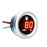 Aumotop Digitale Kraftstoffstandsanzeige mit blinkendem Alarm...