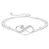 fußkettchen für damen silber 925 - Kettchen Layered Fussketten für frauen -...
