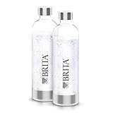 BRITA Flaschen 2er-Pack für Wassersprudler sodaONE | 2X 1 Liter Ersatzflaschen | Leichte,...