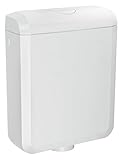 Cornat Spülkasten LEDA NEW, weiß / Zweimengenspülung / Toilettenspülung /...