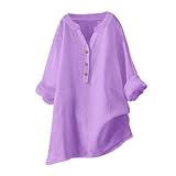 WILLBEST t-Shirt Damen v Ausschnitt Baumwolle Tunika Damen Langarm Damen Bluse Kurzarm...