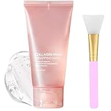 Collagen Maske - Nachtmaske zur Festigung und Hydratisierung, reduziert Falten und...
