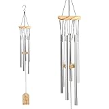 Windspiele für Draußen,6 Aluminiumle Legierung Röhren Windspiele für Garten...