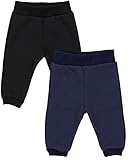 TupTam Baby Jungen Hosen Winter Thermo Babyhose Warm Sweathose 2er Pack, Farbe:...