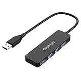 USB Hub, 4 Port USB 3.0 Splitter, Ultra-Slim USB Multiple Plug, USB Adapter...