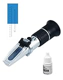 LAOYE Refraktometer Honig 2 in 1 Imker Refraktometer 12-32% Wassergehalt Honig 58-90% Brix...