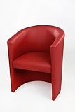 Cocktailsessel Design Farbe Rot Sessel Clubsessel Loungesessel Club Möbel...