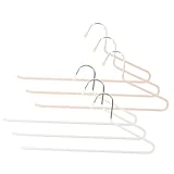 Ipetboom 6 Stück Offener Hosenbügel aus Robustem Metall mit Kunststoffbeschichtung...