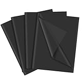 60 Blatt Schwarz Seidenpapier, 35 x 50 cm Geschenkverpackung Seidenpapier für Weihnachten...