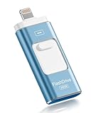 ROSPE USB-Stick, 256 GB, MFi-zertifiziert, 3-in-1 für iPhone/iPad/Android/PC