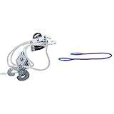 Mannesmann Flaschenzug 220 kg, M 012-T-220 & Hebeband Hebegurt Rundschlinge 1000 kg / 1...