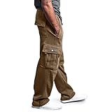 Geilisungren Herren Cargohose Lang Hose Regular Fit Freizeithose Casual Cargohose Herren...
