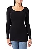 VERO MODA Damen Vmmaxi My Soft Long U-neck Noos' Langarmshirt, Schwarz (Black),...