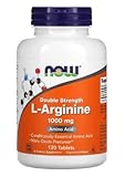 Now Foods, Double Strength L-Arginine, 1.000mg, 120 vegane Tabletten, Aminosäure