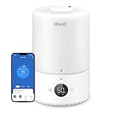 LEVOIT 3L Top Fill Luftbefeuchter, 360° Drehbare Düse Cool Mist Humidifier, 28dB leise,...