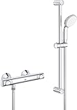 GROHE Precision Flow - Thermostat-Brausebatterie (wassersparend, Sicherheitssperre bei...