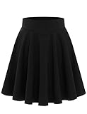 Bbonlinedress Rock Damen Kurze Basic Solid vielseitige Dehnbaren informell hohe...