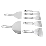 7pcs Edelstahl Kittmesser -Set Trockenbau -Handwerkzeugkit Zum Reparieren, Auftragen von...