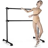 COSTWAY 120cm Ballettstange freistehend, Ballet Bar 18-117 cm höhenverstellbar,...