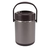 Thermo Speisebehälter, 2 L Edelstahl Thermoschüssel mit deckel Tragbar Thermo Lunchbox...
