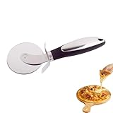 Poraceous Pizzaschneider, Pizzaroller aus Edelstahl, Scharfer Pizzaschneider,...