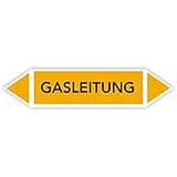 Fassbender-Druck Warnzeichen Rohrleitungskennzeichnung - Fließrichtung...