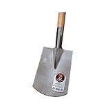 Ideal Spaten Pionier Größe 2 Bremer Form mit T-Stiel, Silber/Beige, 8 x 20 x 119 cm