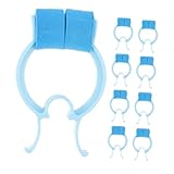 Gogogmee 5 Stück Nasenklammer Blau Nasenclip aus Kunststoff Schaumstoff für Nasenbluten...