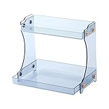 Qiebenav Kosmetik-Aufbewahrungsbox, Regal, doppellagig, platzsparend, groß, für den...
