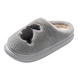 AQ899 Herren Frühling und Winter Home Indoor Dicker Plüsch Weich rutschfest Leise Warm...