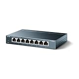 TP-Link TL-SG108 8-Port Gigabit Netzwerk Switch (Plug-and-Play, 8* RJ-45 LAN Ports,...