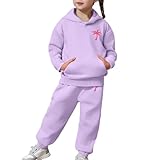 Mädchen Zweiteiler Outfit Set Sommer Baumwolle Sportbekleidung Eleganter Retro Sweatshirt...