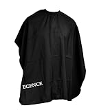 ECENCE Haarschneide Umhang Friseur Schwarz, 120x100cm Friseurumhang Barber Cape,...