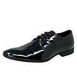 Smokies Herren Hochzeitsschuh Oliver Synthetik Smokingschuh Lack Lederfutter (43...