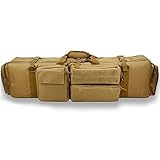 XVBVS Langwaffentasche Taktischer Doppel-Waffenkoffer, Weich Gepolsterte Jagdtasche...