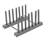 Ipetboom Plastik Geschirr Organizer mit Abtropfgestell Platzsparendes Küchenregal für...