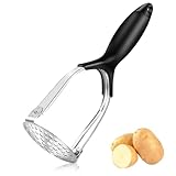 Kartoffelstampfer, PUWOWYE Kartoffelpresse Edelstahl, Handstampfer mit...