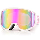 EXP VISION Skibrille für Damen und Herren, Snowboard Brille Schneebrille OTG...