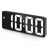 Ankilo Neu digitaler Wecker, LED-Uhr, Typ-C Netzbetrieben elektronische Tischuhr, DST...